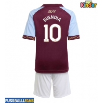 Aston Villa Emiliano Buendia #10 Heimtrikotsatz Kinder 2025-26 Kurzarm (+ Kurze Hosen)
